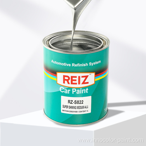 REIZ 1K 2K Good Cover Color Basecoat Automotive Refinish Paint Lacquer Easy Spray Matte Silver Gray Black Metallic car Paint
